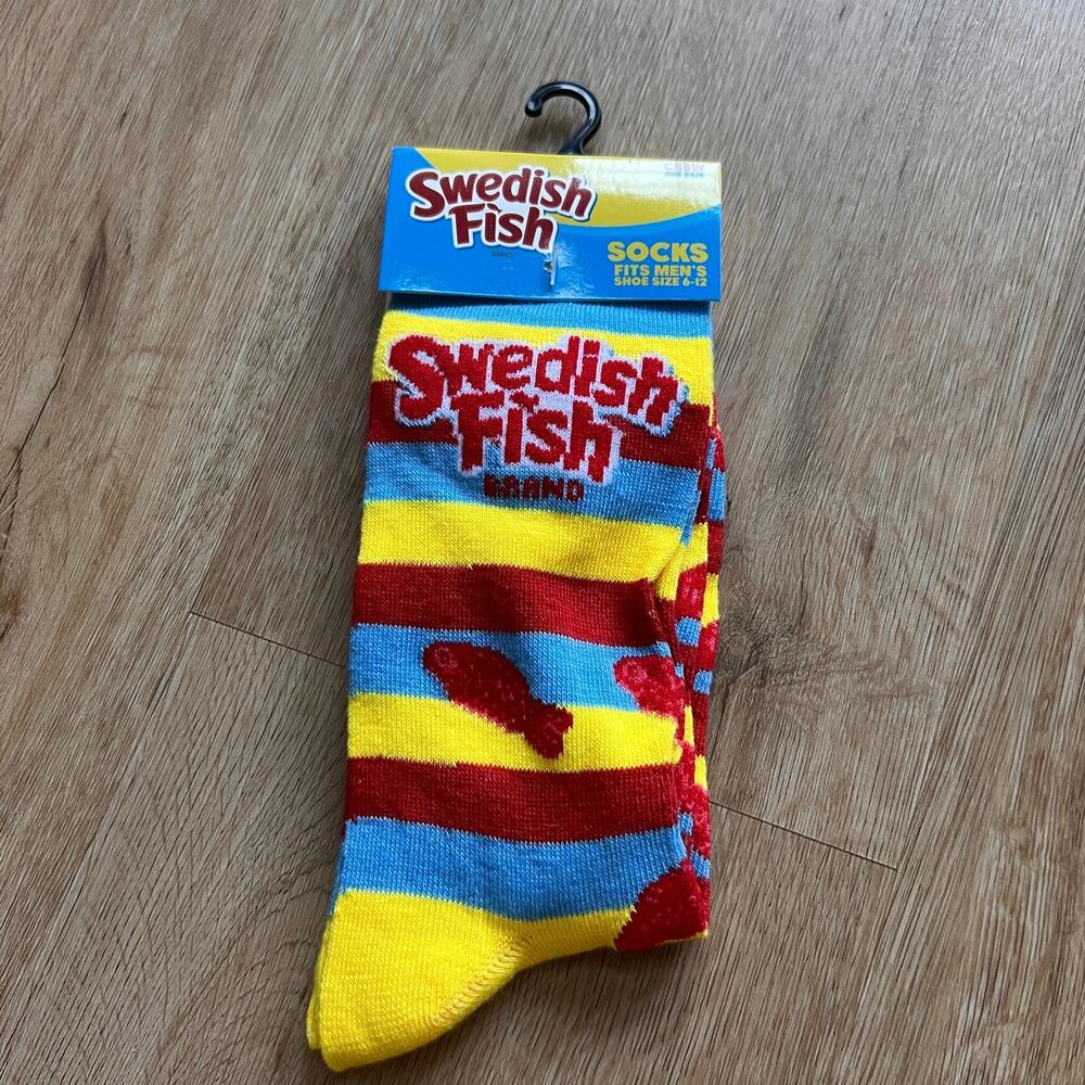NWT- Swedish Fish Novelty Crew Socks